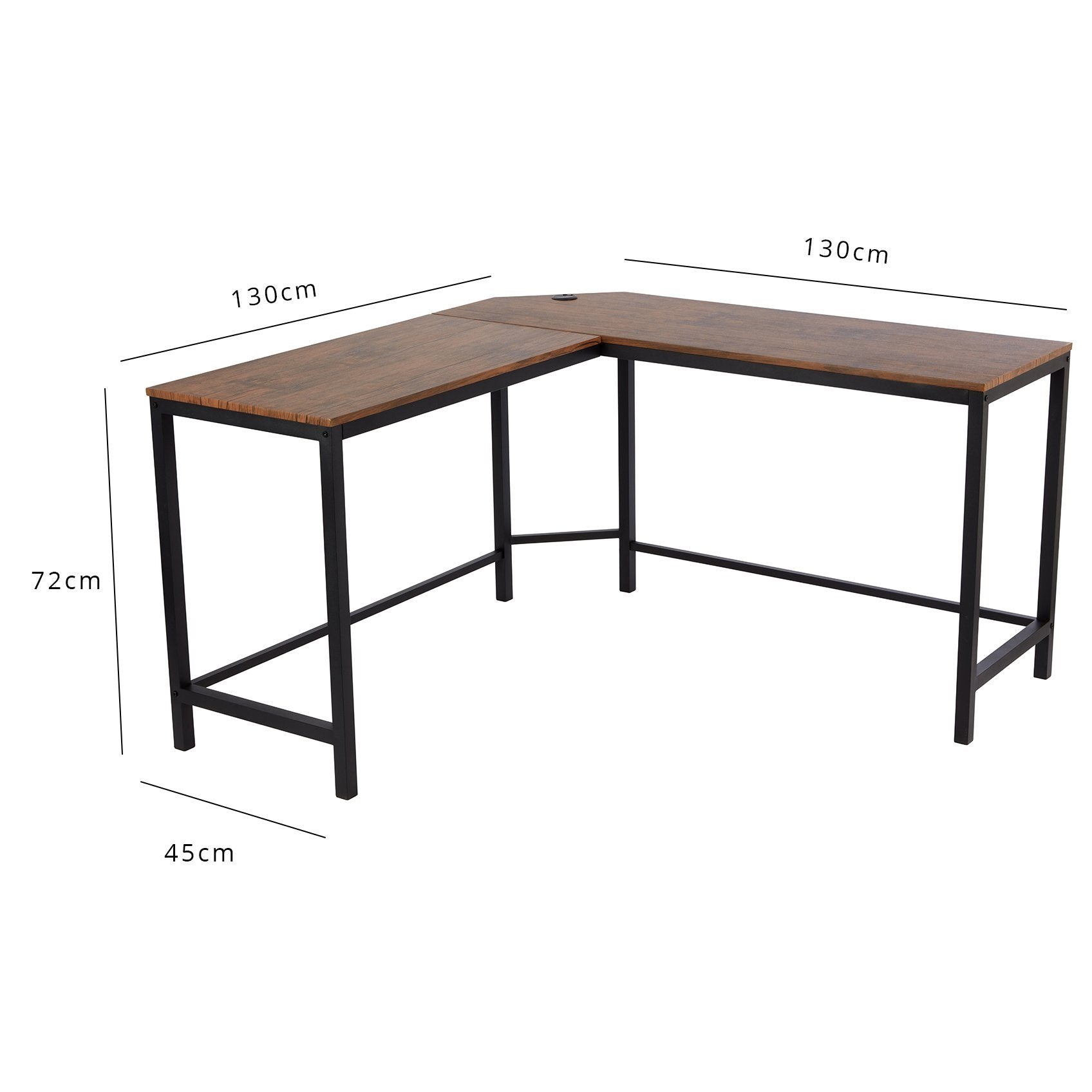 Corner desk and online chair set